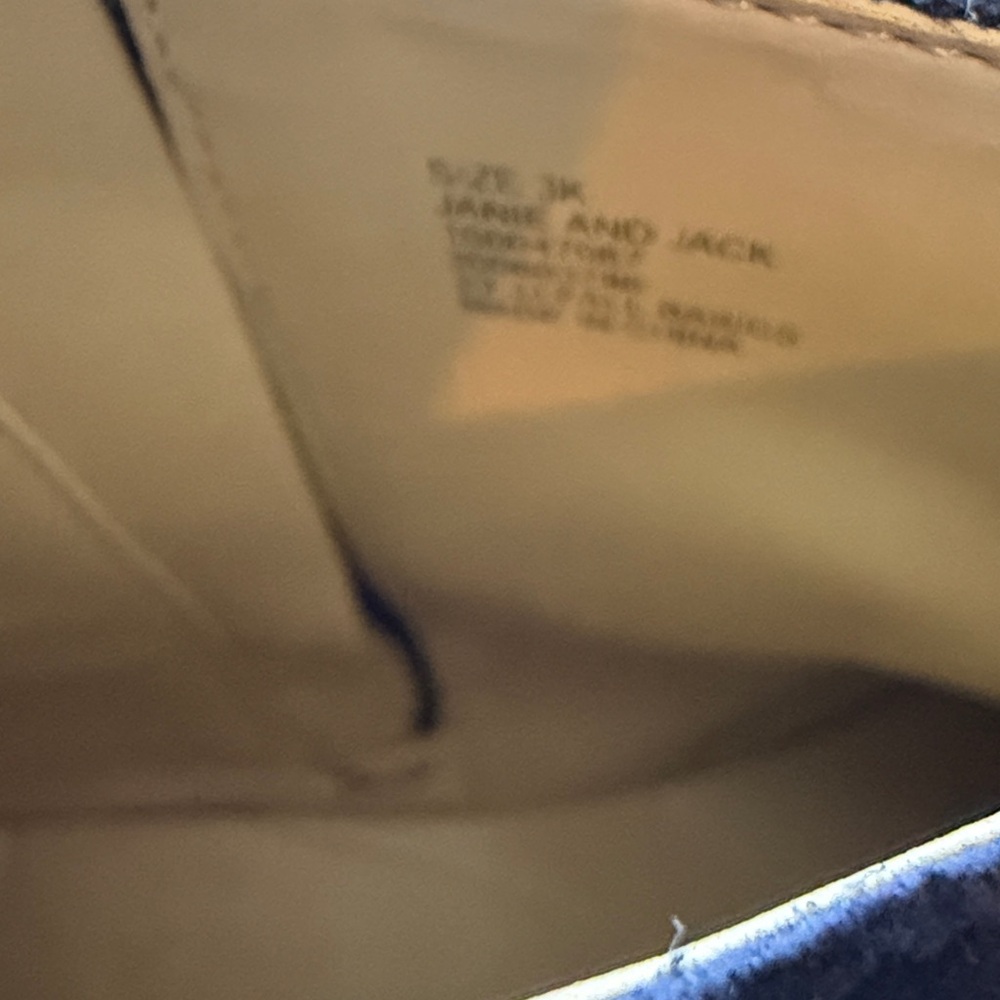 New Janie and Jack suede navy blue leather 3k booties - Picture 2 of 3